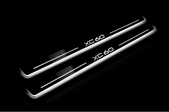 Volvo XC60 II 2017+ Stainless Steel LED Door Sills – XC60 Logo