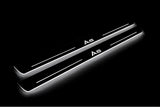 Audi A6 C7 2011+ stainless steel LED door sill plates with A6 logo