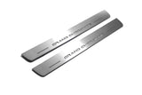 Jeep Grand Cherokee IV WK2 2010+ LED door sill plates in stainless steel with Grand Cherokee logo