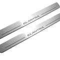 Illuminated LED Door Sill Tread Plates Hyundai Elantra V (MD) 2011-2016 With Elantra Logo Hyundai Led Door Sills opdesign