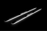 RAM 2500 V 2019+ entry guards in stainless steel with Illuminated REBEL logo
