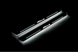 LED door sill plates Ford Focus III 2011+ in stainless steel with Focus logo