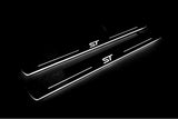 stainless steel LED door sill plates with Ford Focus III 2011+ with ST logo