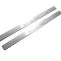 Illuminated LED Door Sill Tread Plates Mercedes E W124 1985-1996 With Mercedes-Benz Logo Mercedes Led Door Sills opdesign