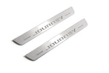 Dodge Journey 2009+ LED door sill plates in stainless steel with Journey logo