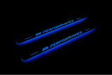 BMW X5 E70 E70 2006+ stainless steel LED door sill plates with M Performance logo