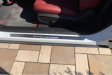 Dodge Challenger 2008+ LED door sill plates stainless steel with Challenger logo