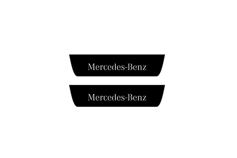 Mercedes GLE II W167 2019+ Illuminated Matte Sill Plates with logo Mercedes-Benz Mercedes Led Door Sills PRO opdesign