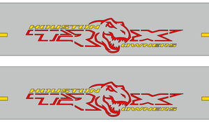 Illuminated LED Door Sill Tread Plates Dodge Ram V 2019+ With Houston Owners TRX Logo Dodge Led Door Sills opdesign