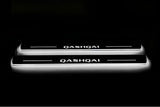 stainless steel door sill plates for Nissan Qashqai III J12 2021+ with Qashqai logo