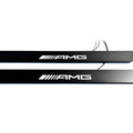 Mercedes GLK X204 2008-2015 Illuminated Matte Sill Plates with logo AMG Mercedes Led Door Sills PRO opdesign