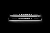 stainless steel door sill plates for Dacia Sandero Stepway II 2013+ with Stepway logo