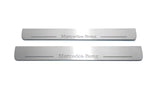 LED door sill plates stainless steel Mercedes GL X164 2006+ with Mercedes-Benz logo