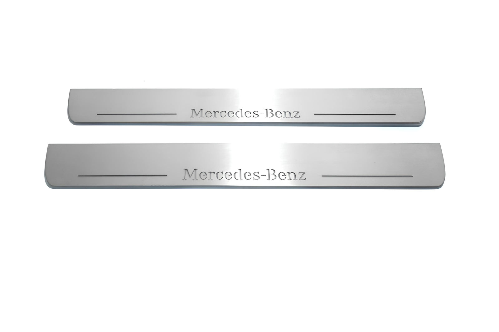 LED door sill plates stainless steel Mercedes GL X164 2006+ with Mercedes-Benz logo
