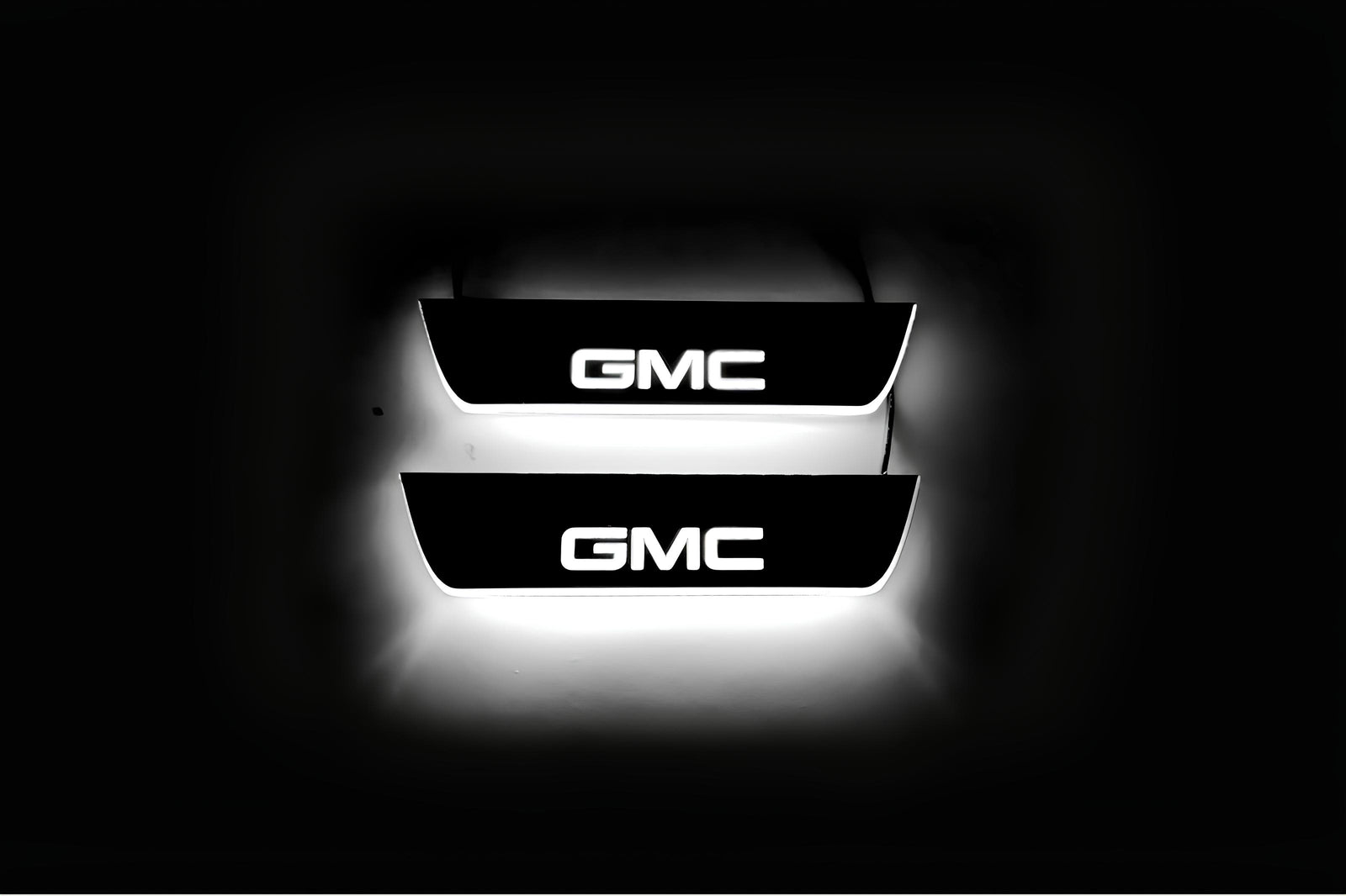 stainless steel LED door sill plates for GMC Terrain II C1 2018+ with GMC DENALI logo