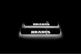 Mercedes ML W166 2011+ LED door sill plates stainless steel with Brabus logo