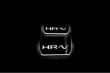 stainless steel LED door sill plates for Honda HR-V III 2021+ with HR-V logo