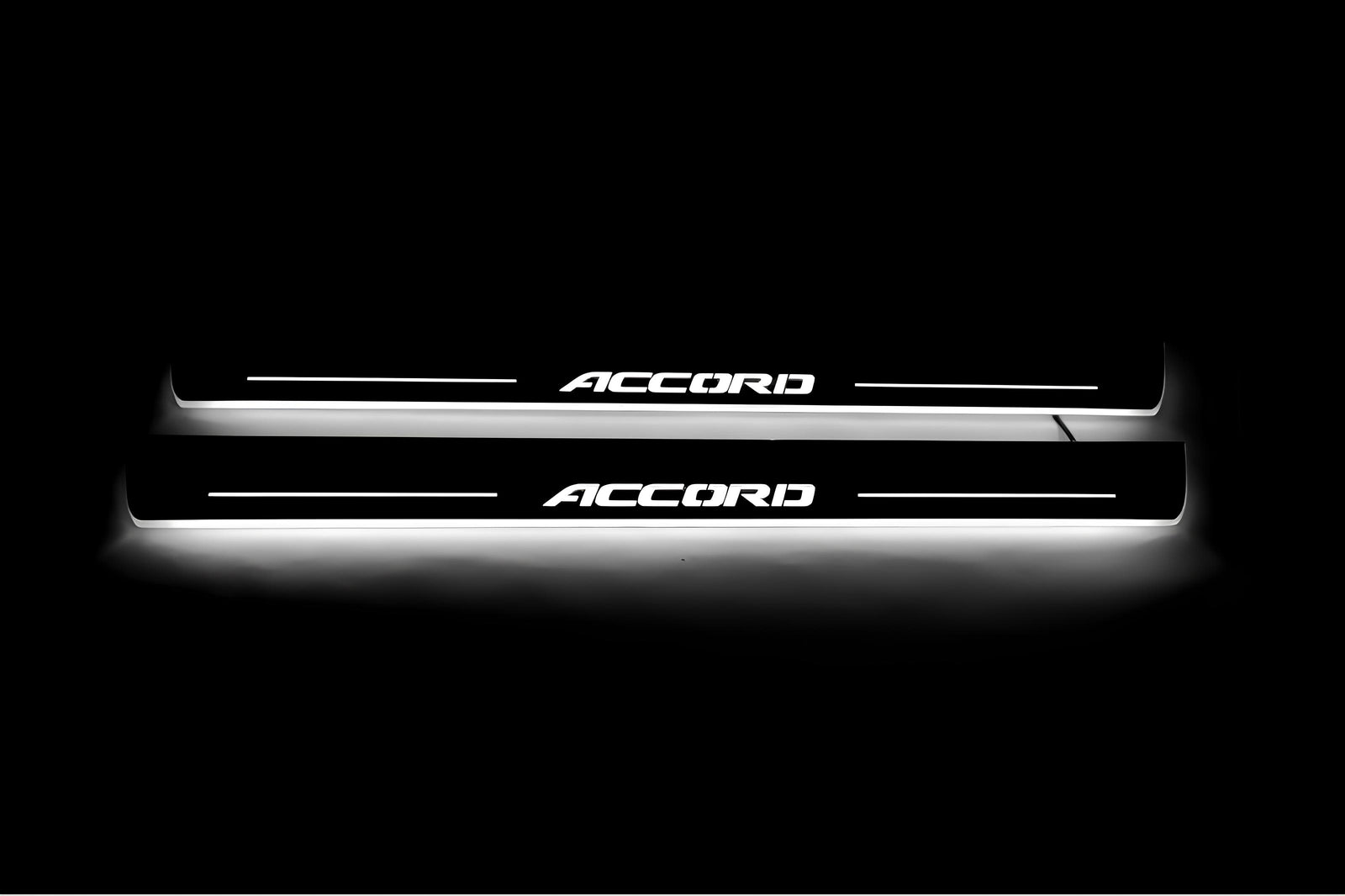 stainless steel LED door sill plates for Honda Accord X 2018+ with Accord logo