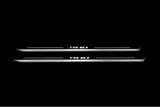 illuminated door sill protectors RAM 1500 V 2019+ in stainless steel with RHO logo