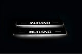 LED door sill plates Nissan Murano II 2008+ stainless steel with Murano logo