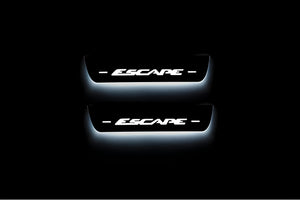 Illuminated LED Door Sill Tread Plates Ford Escape III 2013-2019 With Escape Logo Ford Led Door Sills opdesign