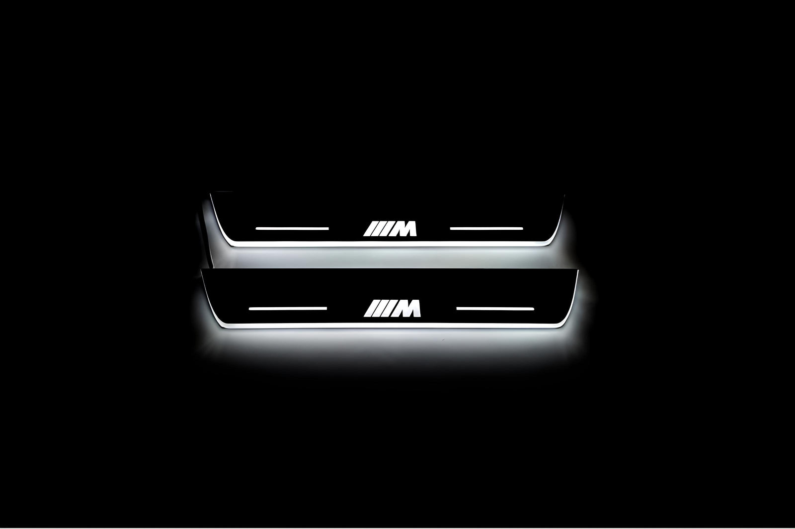LED door sill plates for BMW X3 G01 2017+ stainless steel with M Performance logo