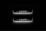 KIA Ceed II 2012+ door sill plates in stainless steel with Cee`d logo