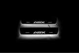 Mitsubishi ASX I 2010+ LED door sill plates stainless steel with ASX logo