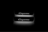 LED door sill plates stainless steel Porsche Cayenne Coupe 2019+ with Cayenne logo
