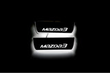 stainless steel door sill plates for Mazda 3 III 2013+ with Mazda 3 logo