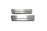 LED door sill plates for Dodge Durango III 2011+ stainless steel with Durango logo