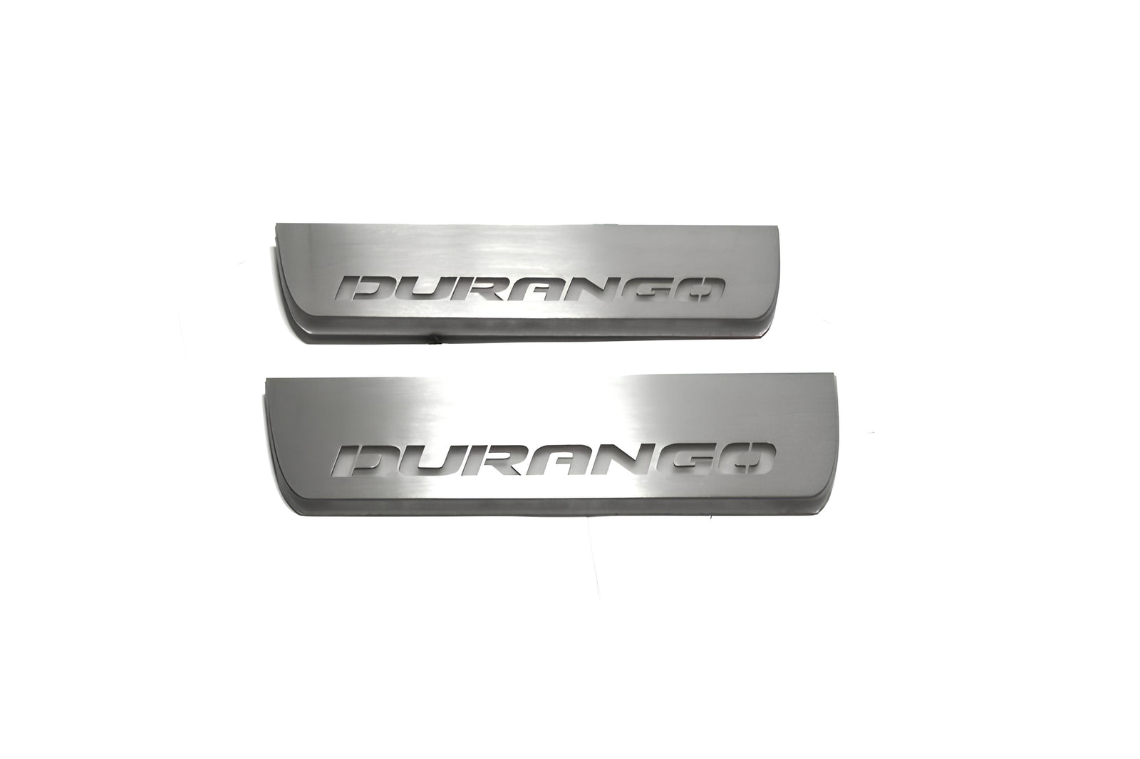 LED door sill plates for Dodge Durango III 2011+ stainless steel with Durango logo