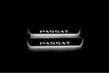 Volkswagen Passat B6 2005+ LED door sill plates with Passat logo