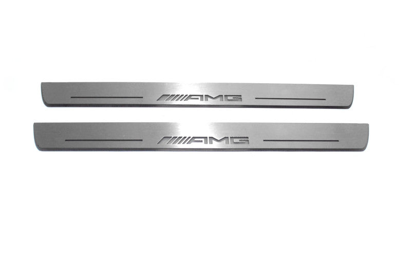 Mercedes-Benz S-Class W222 2013+ Stainless Steel LED Door Sills – AMG