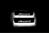 LED door sill plates stainless steel Honda Accord IX 2013+ with Accord logo