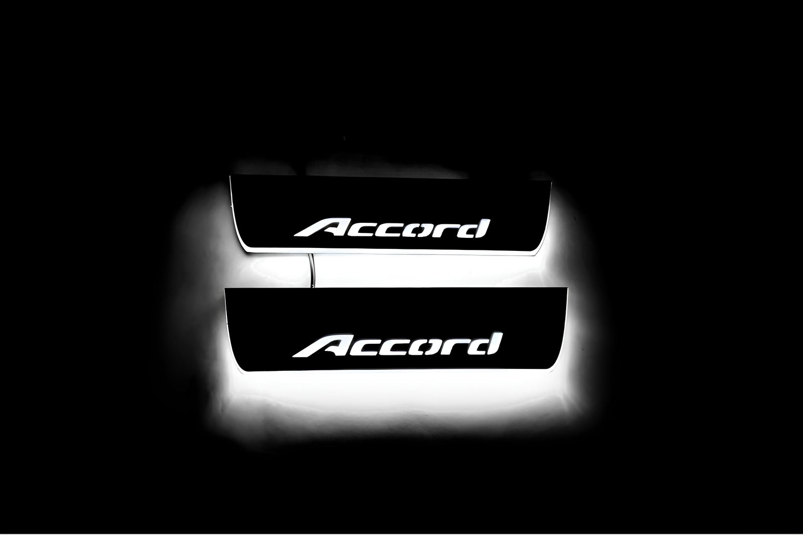 LED door sill plates stainless steel Honda Accord IX 2013+ with Accord logo
