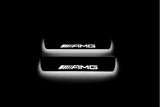 LED door sill plates stainless steel Mercedes E W211 2002+ with AMG logo