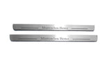 stainless steel LED door sill plates for Mercedes CLA-Class II W118 2019+ with Mercedes-Benz logo
