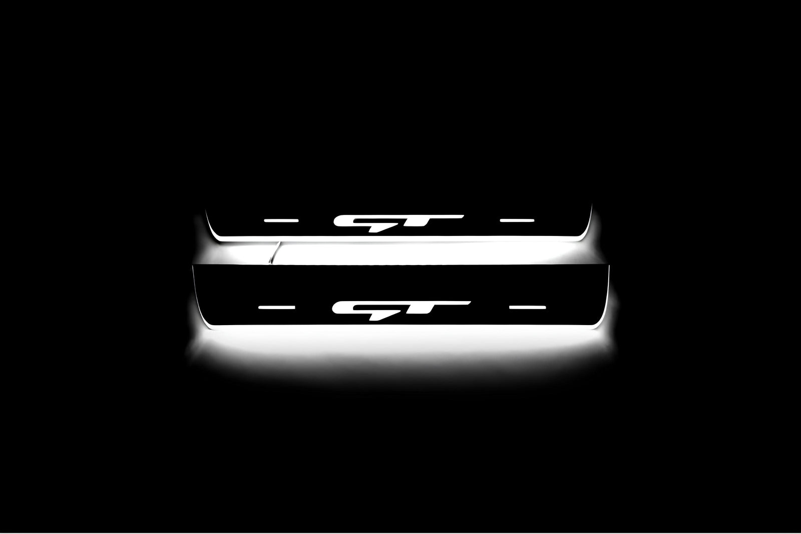 LED door sill plates KIA Ceed II 2012+ stainless steel with GT logo