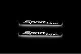 BMW X5 G05 2019+ LED door sill plates with Sport Line logo