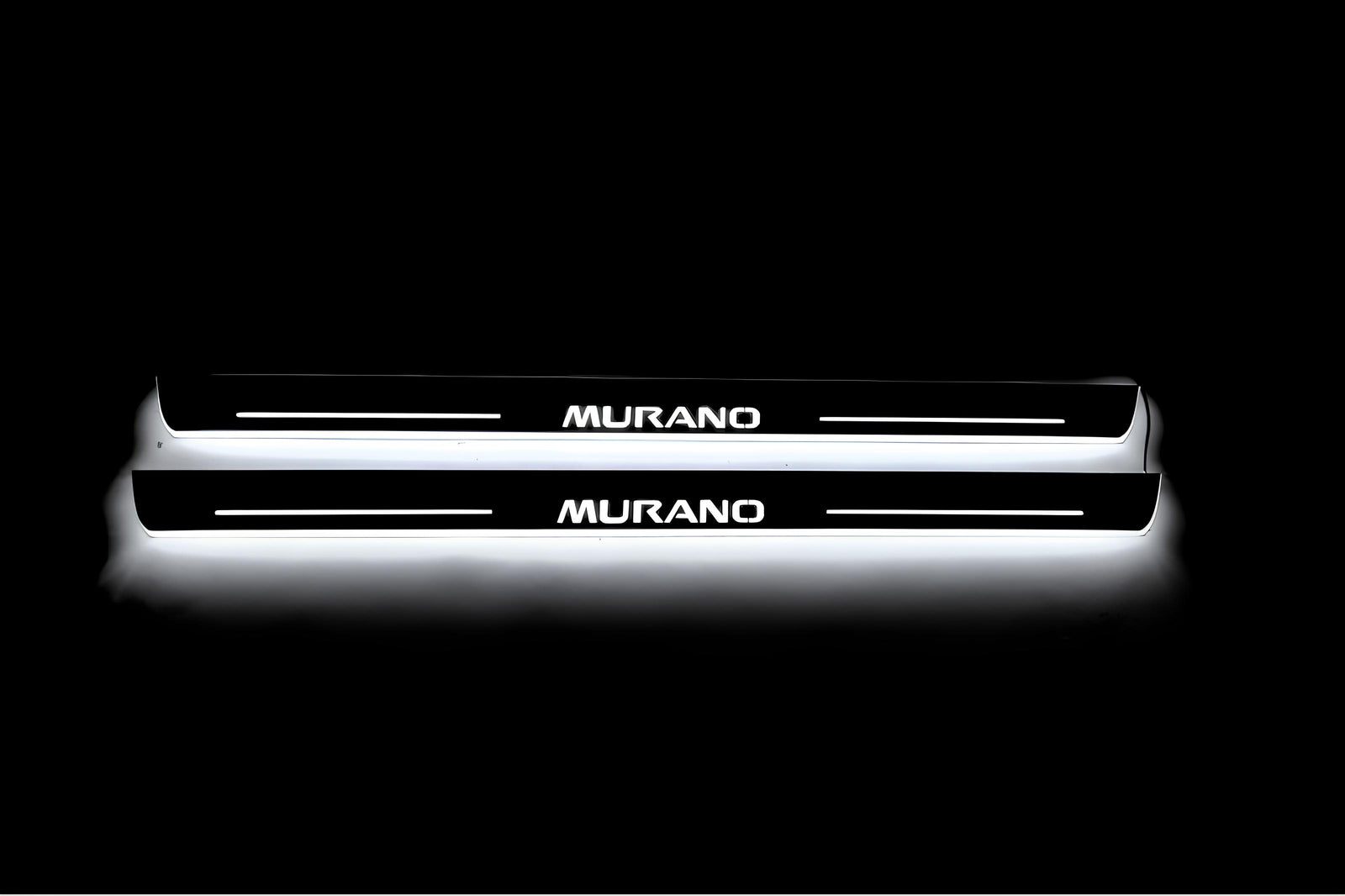 stainless steel LED door sill plates for Nissan Murano III 2014+ with Murano logo