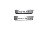 LED door sill plates for Toyota Rav4 IV XA40 2013+ with Rav4 logo