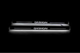 stainless steel LED door sill plates for Nissan Qashqai I J10 2007+ with Qashqai logo