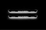 LED door sill plates for GMC Yukon V 2020+ with Yukon logo