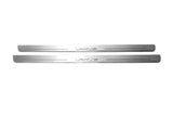 LED door sill plates Lexus GX I 2002+ in stainless steel with Lexus logo