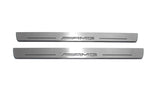 Mercedes CLA-Class II W118 2019+ LED door sill plates stainless steel with AMG logo