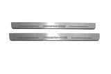 stainless steel LED door sill plates for Mercedes A W177 2018+ with AMG logo