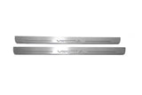 stainless steel LED door sill plates with Vauxhall Vectra C 2002+ with Vectra logo