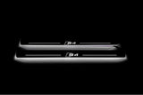 LED door sill plates for Audi A4 B8 2007+ stainless steel with S4 logo