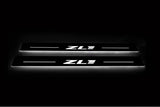 Chevrolet Camaro VI Stainless Steel LED Door Sills – ZL1 Logo